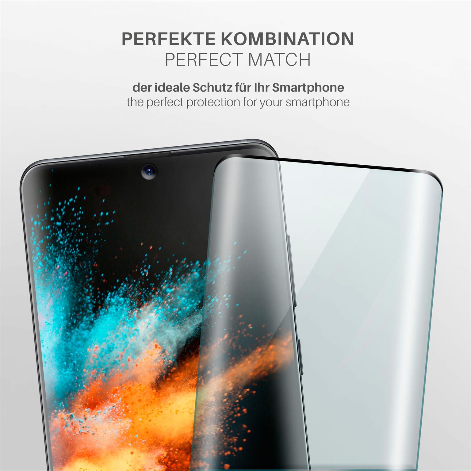 moex CurveProtect Samsung Galaxy S20 Plus 5G Panzerglas 3D Full Screen – Weiteres Produktbild 2