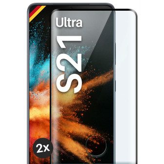 moex CurveProtect Samsung Galaxy S21 Ultra Panzerglas 3D Full Screen – 2x Black