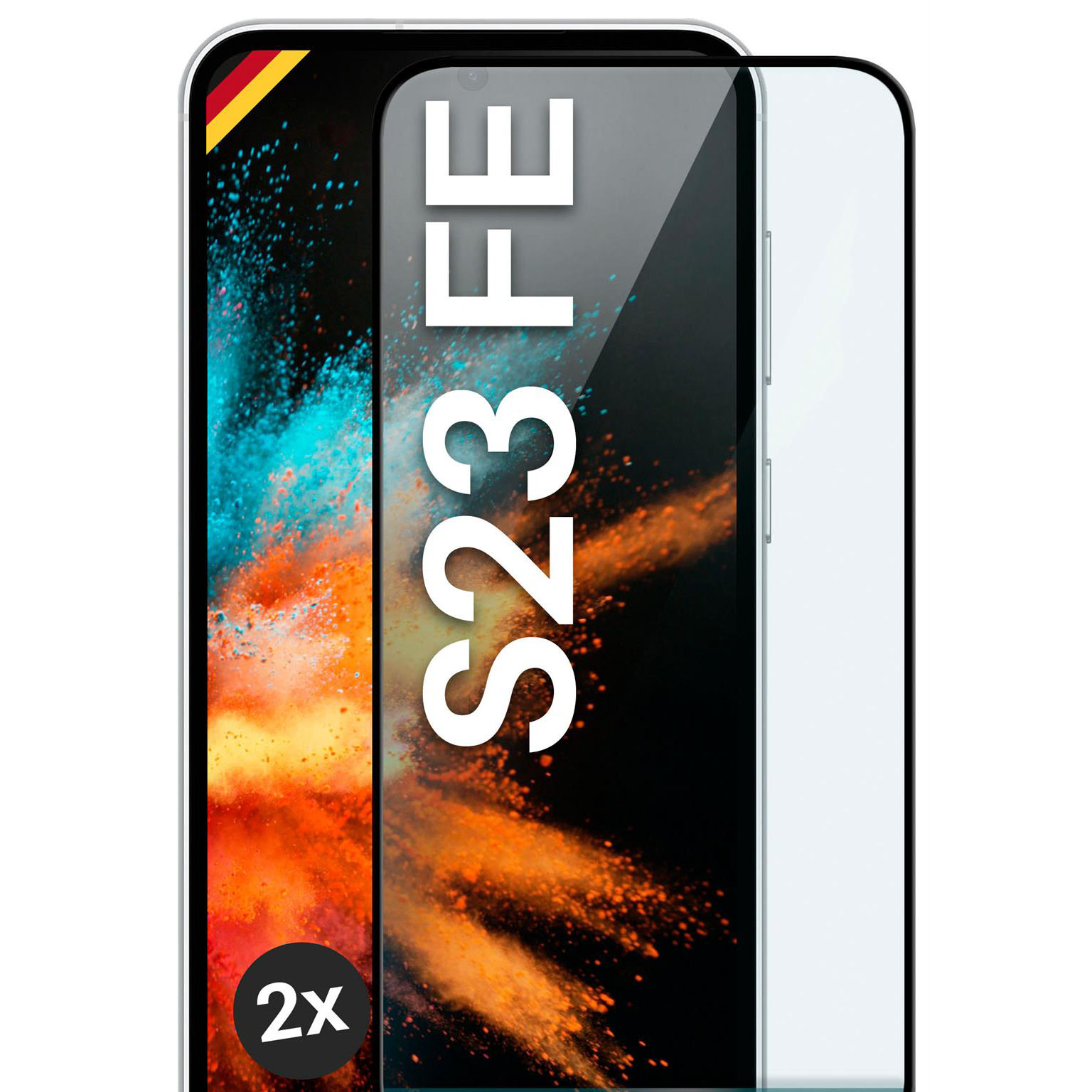 moex CurveProtect Samsung Galaxy S23 FE Panzerglas 3D Full Screen – Weiteres Produktbild 1 moex CurveProtect Samsung Galaxy S23 FE Panzerglas 3D Full Screen – Weiteres Produktbild 1