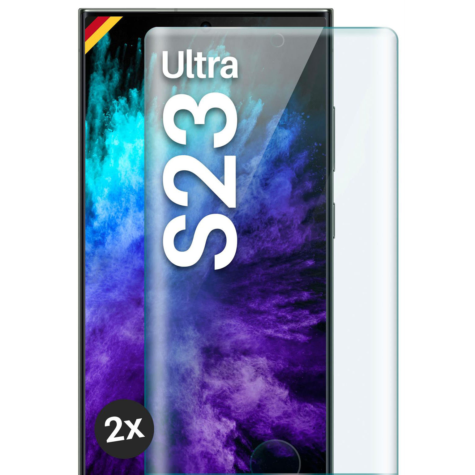 moex CurveProtect Samsung Galaxy S23 Ultra Panzerglas 3D Full Screen – Weiteres Produktbild 1 moex CurveProtect Samsung Galaxy S23 Ultra Panzerglas 3D Full Screen – Weiteres Produktbild 1