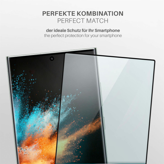 moex CurveProtect Samsung Galaxy S24 Ultra Panzerglas 3D Full Screen – Weiteres Produktbild 3
