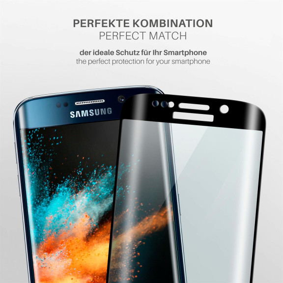 moex CurveProtect Samsung Galaxy S6 Edge Panzerglas 3D Full Screen – Weiteres Produktbild 3