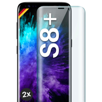 moex moex CurveProtect Samsung Galaxy S8 Plus Panzerglas 3D Full Screen – 2x Clear