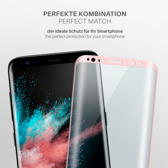 moex CurveProtect Samsung Galaxy S8 Plus Panzerglas 3D Full Screen – Weiteres Produktbild 3