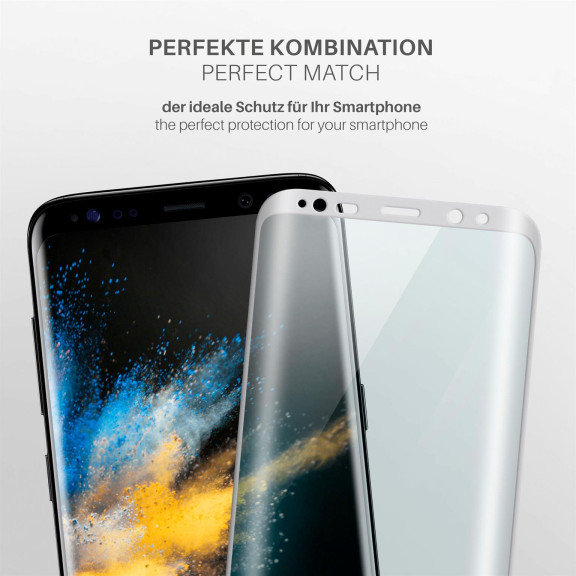 moex CurveProtect Samsung Galaxy S8 Plus Panzerglas 3D Full Screen – Weiteres Produktbild 3 moex CurveProtect Samsung Galaxy S8 Plus Panzerglas 3D Full Screen – Weiteres Produktbild 3