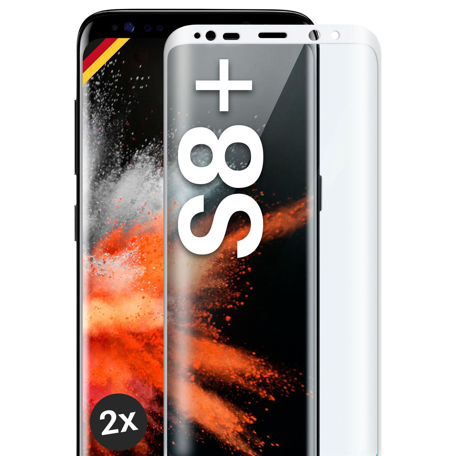 moex CurveProtect Samsung Galaxy S8 Plus Panzerglas 3D Full Screen – Weiteres Produktbild 1 moex CurveProtect Samsung Galaxy S8 Plus Panzerglas 3D Full Screen – Weiteres Produktbild 1