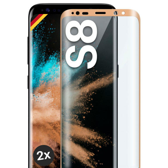 moex CurveProtect Samsung Galaxy S8 Panzerglas 3D Full Screen – Weiteres Produktbild 1