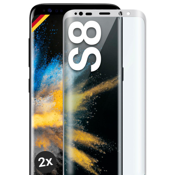 moex CurveProtect Samsung Galaxy S8 Panzerglas 3D Full Screen – Weiteres Produktbild 1