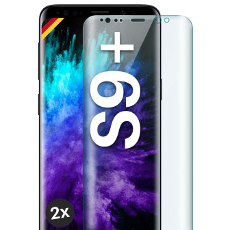 moex moex CurveProtect Samsung Galaxy S9 Plus Panzerglas 3D Full Screen – 2x Clear