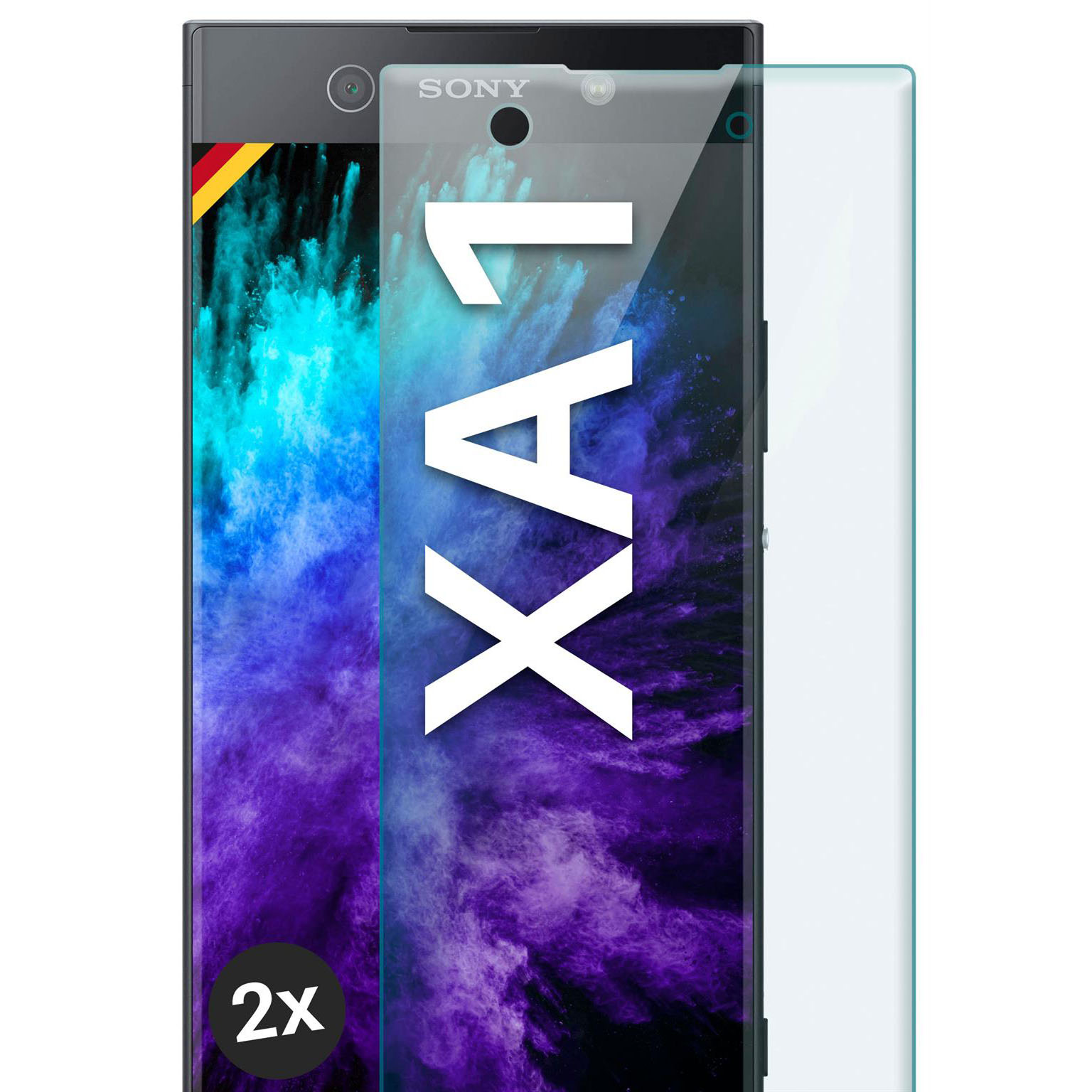 moex CurveProtect Sony Xperia XA1 Panzerglas 3D Full Screen – 2x Clear