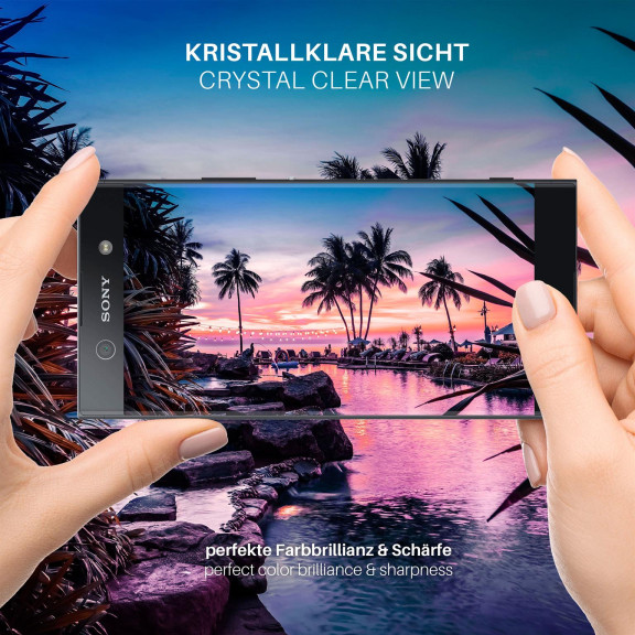 moex CurveProtect Sony Xperia XA1 Panzerglas 3D Full Screen – Weiteres Produktbild 5