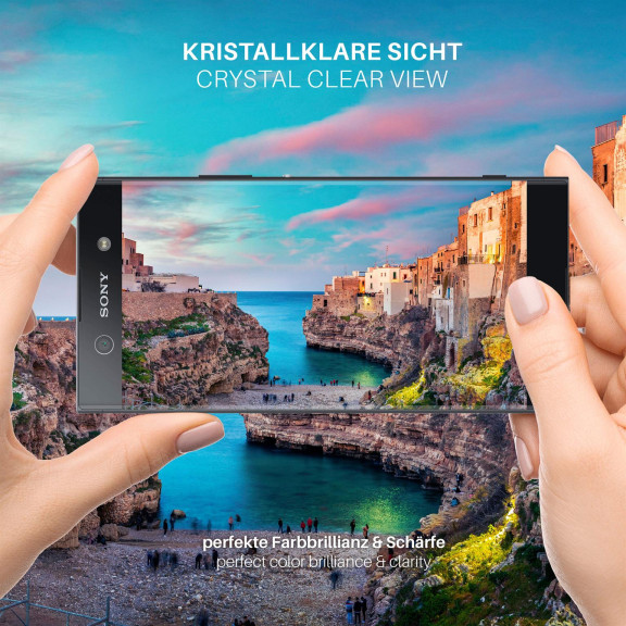 moex CurveProtect Sony Xperia XA1 Panzerglas 3D Full Screen – Weiteres Produktbild 5