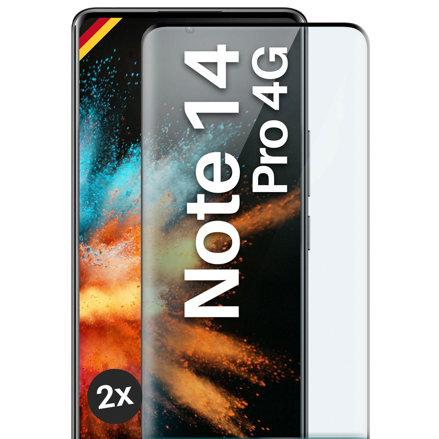 moex CurveProtect Redmi Note 14 Pro (4G) Panzerglas 3D Full Screen – Weiteres Produktbild 1 moex CurveProtect Redmi Note 14 Pro (4G) Panzerglas 3D Full Screen – Weiteres Produktbild 1