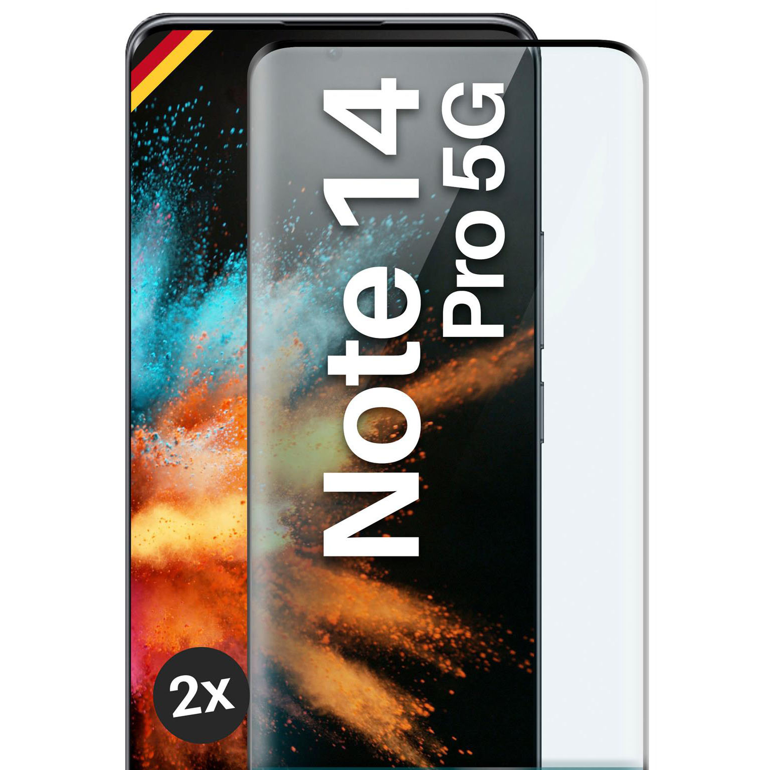 moex CurveProtect Redmi Note 14 Pro 5G Panzerglas 3D Full Screen – Weiteres Produktbild 1 moex CurveProtect Redmi Note 14 Pro 5G Panzerglas 3D Full Screen – Weiteres Produktbild 1