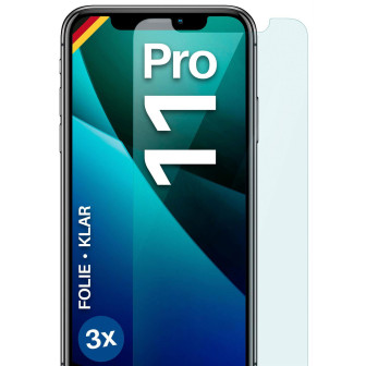 moex FlexProtect iPhone 11 Pro Schutzfolie Klar – 3er Set