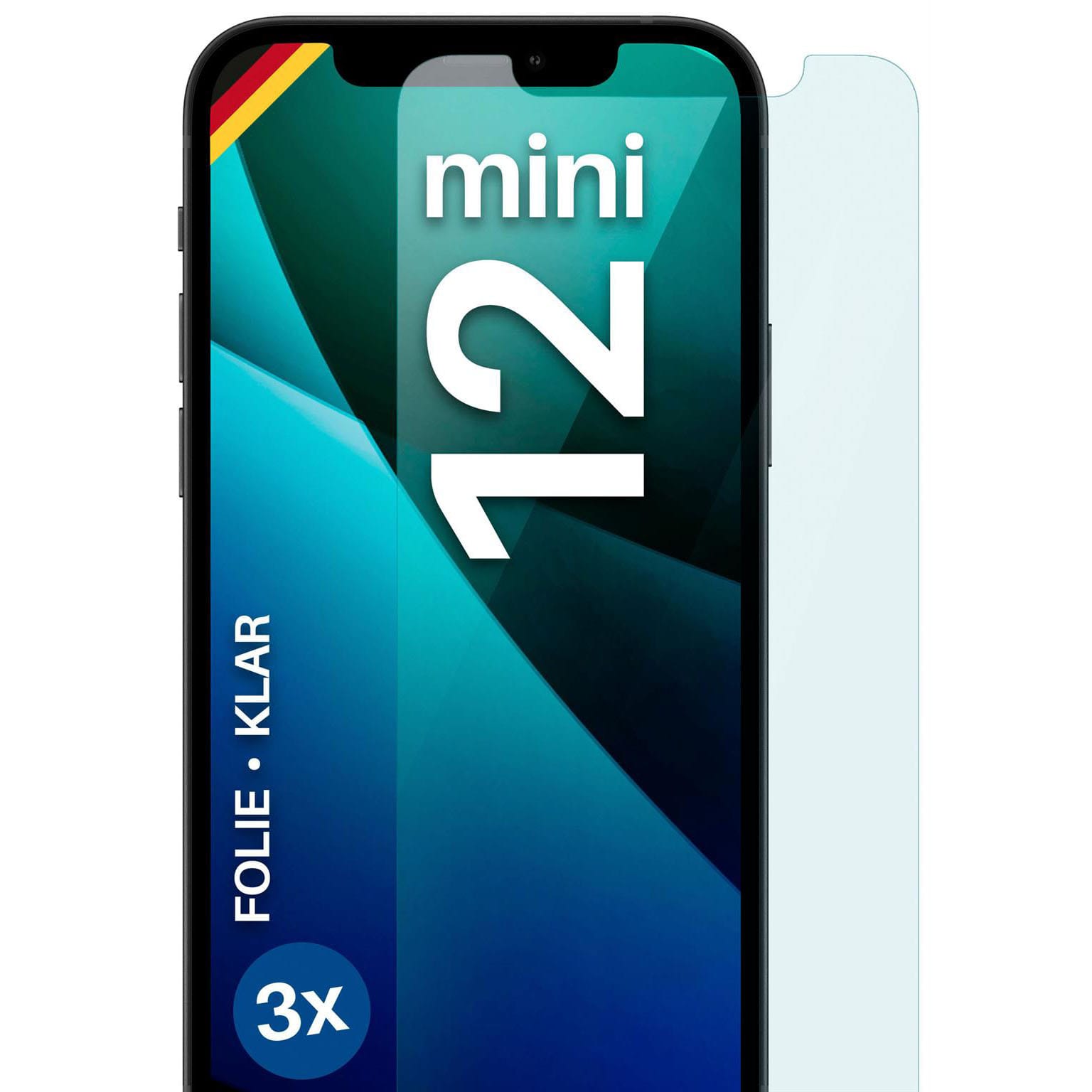 moex FlexProtect iPhone 12 mini Schutzfolie Klar – 3er Set moex FlexProtect iPhone 12 mini Schutzfolie Klar – 3er Set