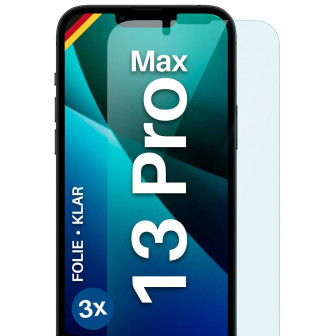 moex FlexProtect iPhone 13 Pro Max Schutzfolie Klar – 3er Set