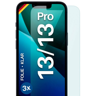 moex FlexProtect iPhone 13 Pro Schutzfolie Klar – 3er Set