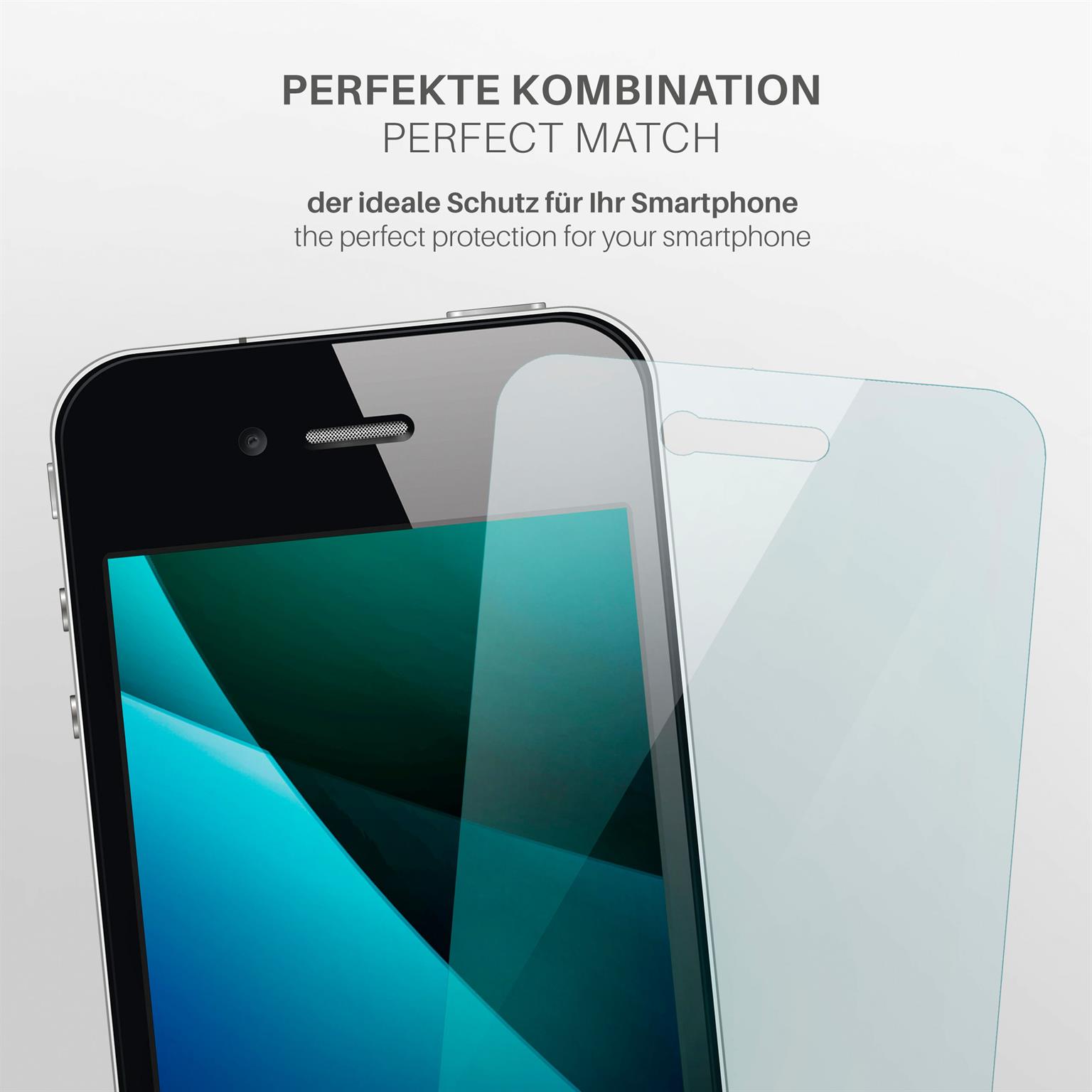 moex FlexProtect iPhone 4S Schutzfolie Klar – Weiteres Produktbild 2