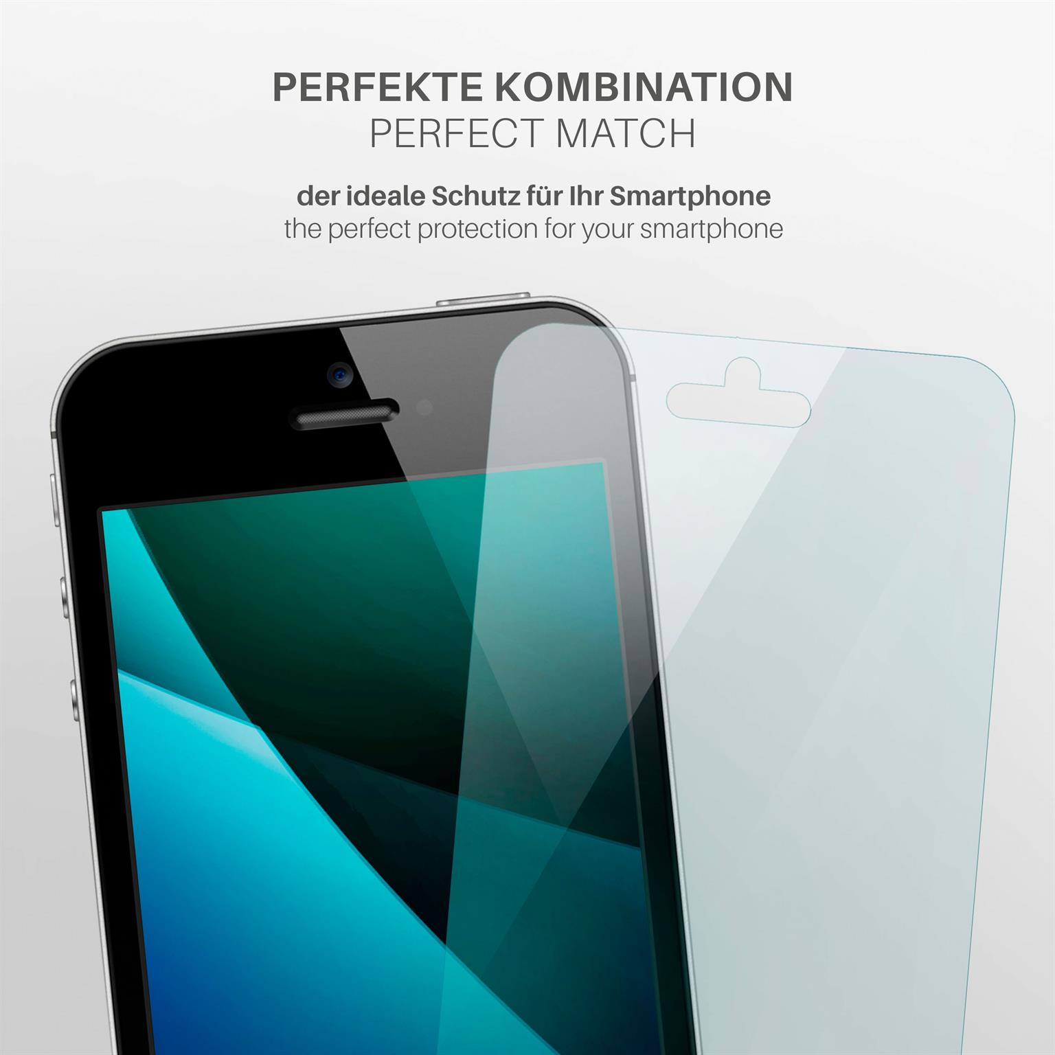 moex FlexProtect iPhone 5s Schutzfolie Klar – Weiteres Produktbild 2
