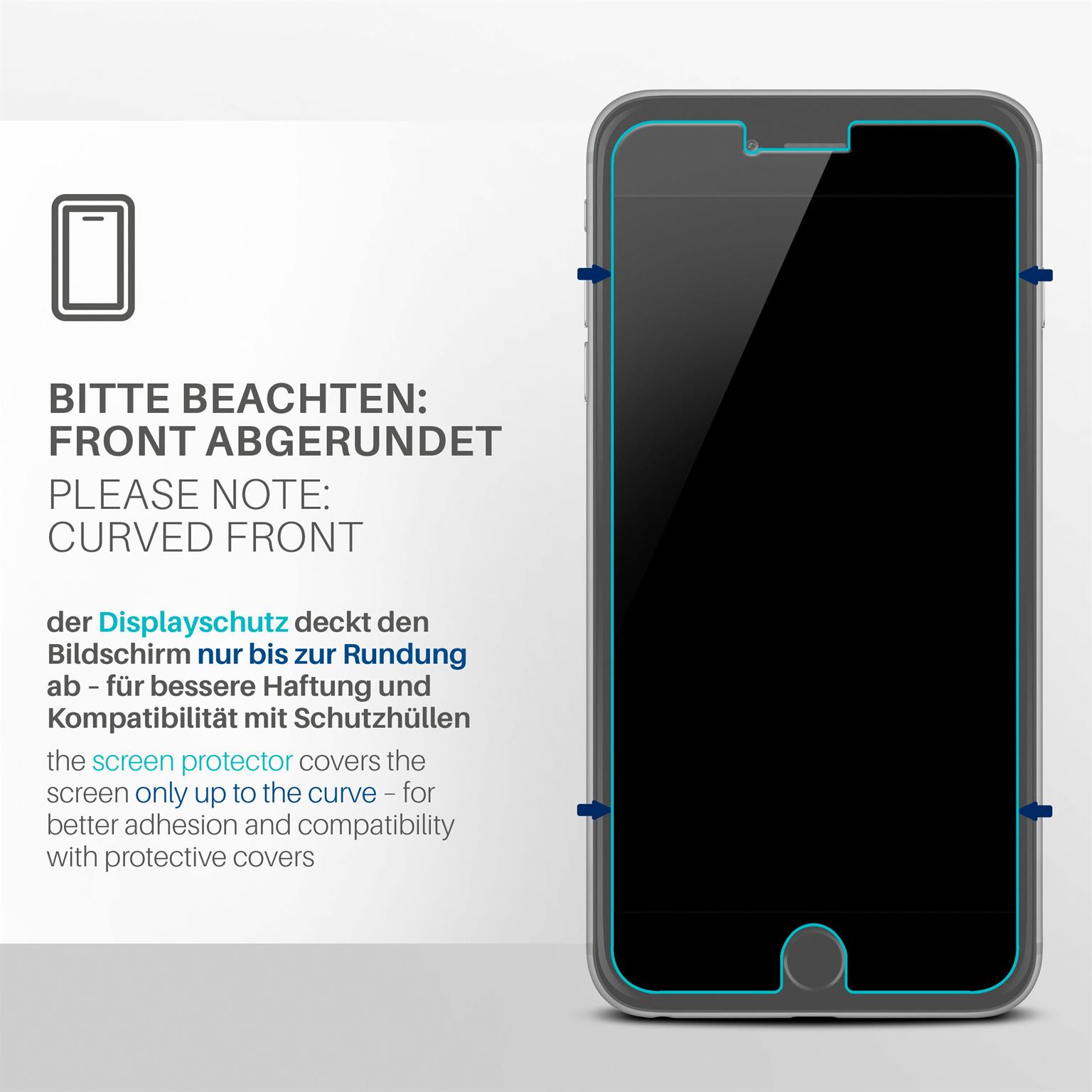 moex FlexProtect iPhone 6s Plus Schutzfolie Klar – Weiteres Produktbild 2