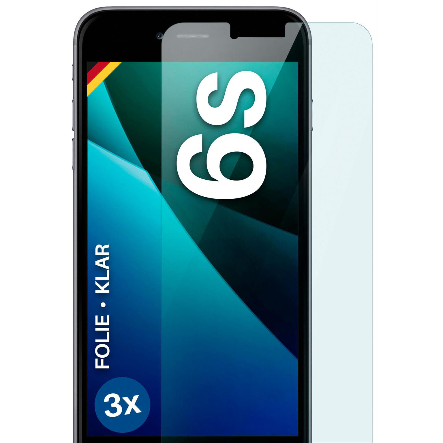 moex FlexProtect iPhone 6s Schutzfolie Klar – Weiteres Produktbild 1 moex FlexProtect iPhone 6s Schutzfolie Klar – Weiteres Produktbild 1