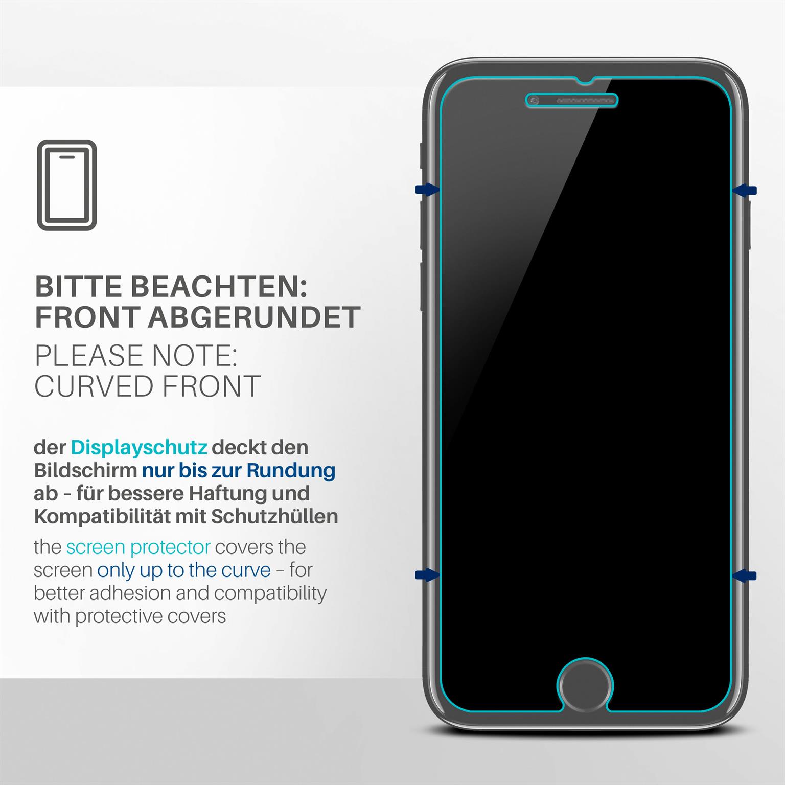 moex FlexProtect iPhone 7 Schutzfolie Klar – Weiteres Produktbild 3 moex FlexProtect iPhone 7 Schutzfolie Klar – Weiteres Produktbild 3