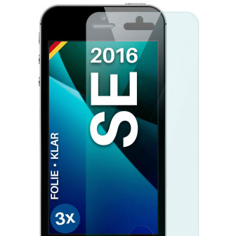 moex moex FlexProtect iPhone SE (2016) Schutzfolie Klar – 3er Set