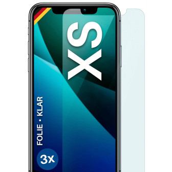 moex FlexProtect iPhone XS Schutzfolie Klar – 3er Set