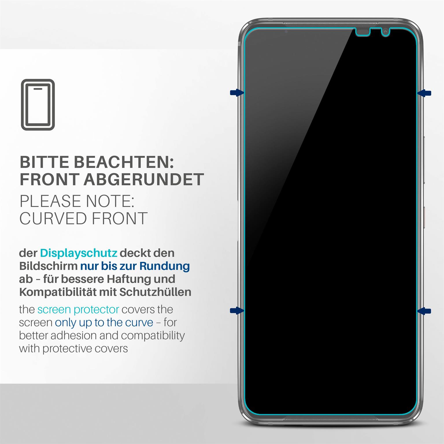 moex FlexProtect Asus ROG Phone 3 Schutzfolie Klar – Weiteres Produktbild 2