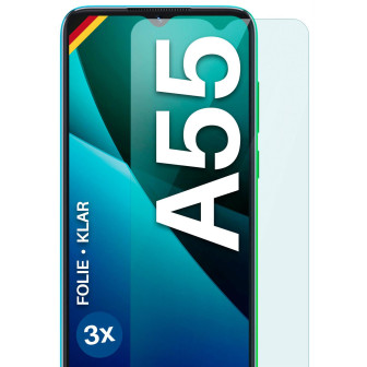 moex FlexProtect Blackview A55 Schutzfolie Klar – 3er Set