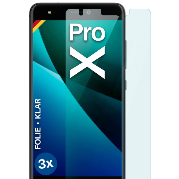 moex FlexProtect BQ Aquaris X Pro Schutzfolie Klar – Weiteres Produktbild 1