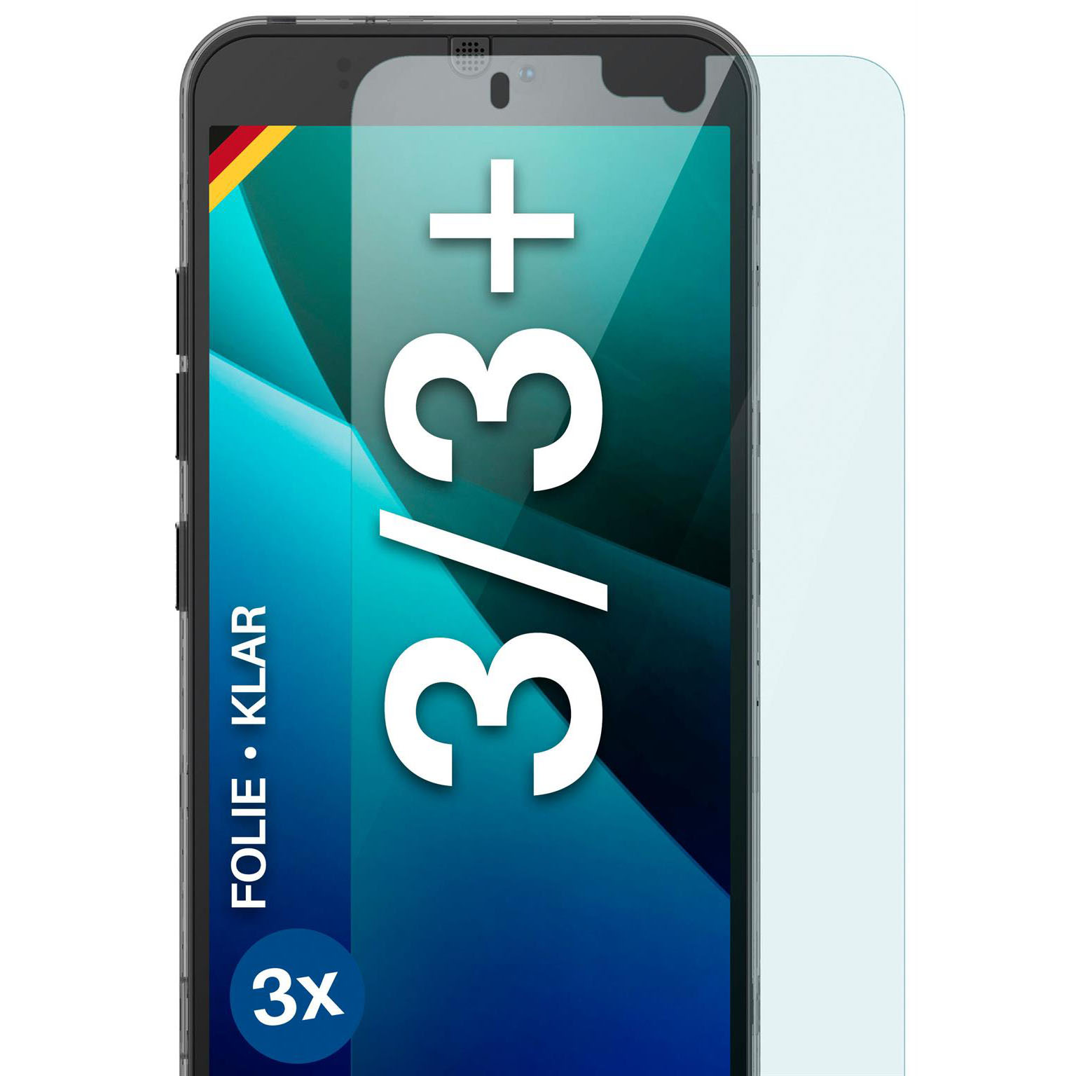 moex FlexProtect Fairphone 3 Plus Schutzfolie Klar – 3er Set moex FlexProtect Fairphone 3 Plus Schutzfolie Klar – 3er Set