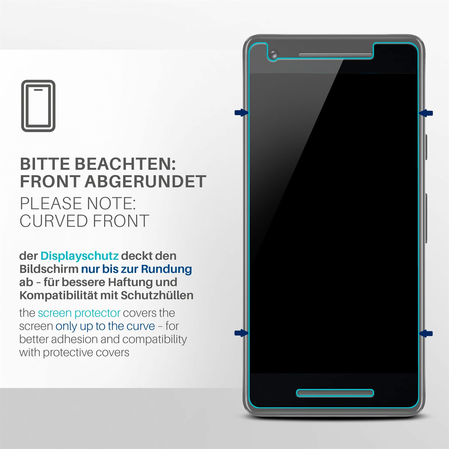 moex FlexProtect Google Pixel 2 Schutzfolie Klar – Weiteres Produktbild 3
