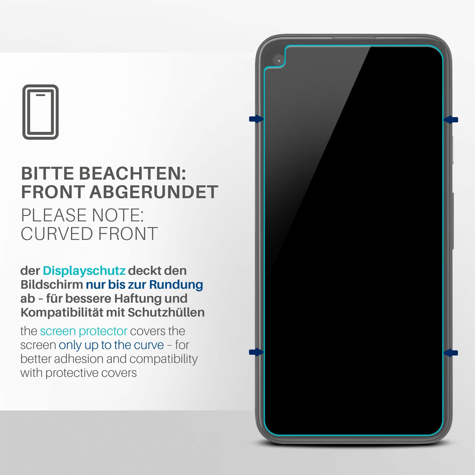 moex FlexProtect Google Pixel 4a Schutzfolie Klar – Weiteres Produktbild 3
