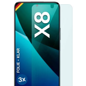 moex FlexProtect Honor X8 (4G) Schutzfolie Klar – 3er Set moex FlexProtect Honor X8 (4G) Schutzfolie Klar – 3er Set