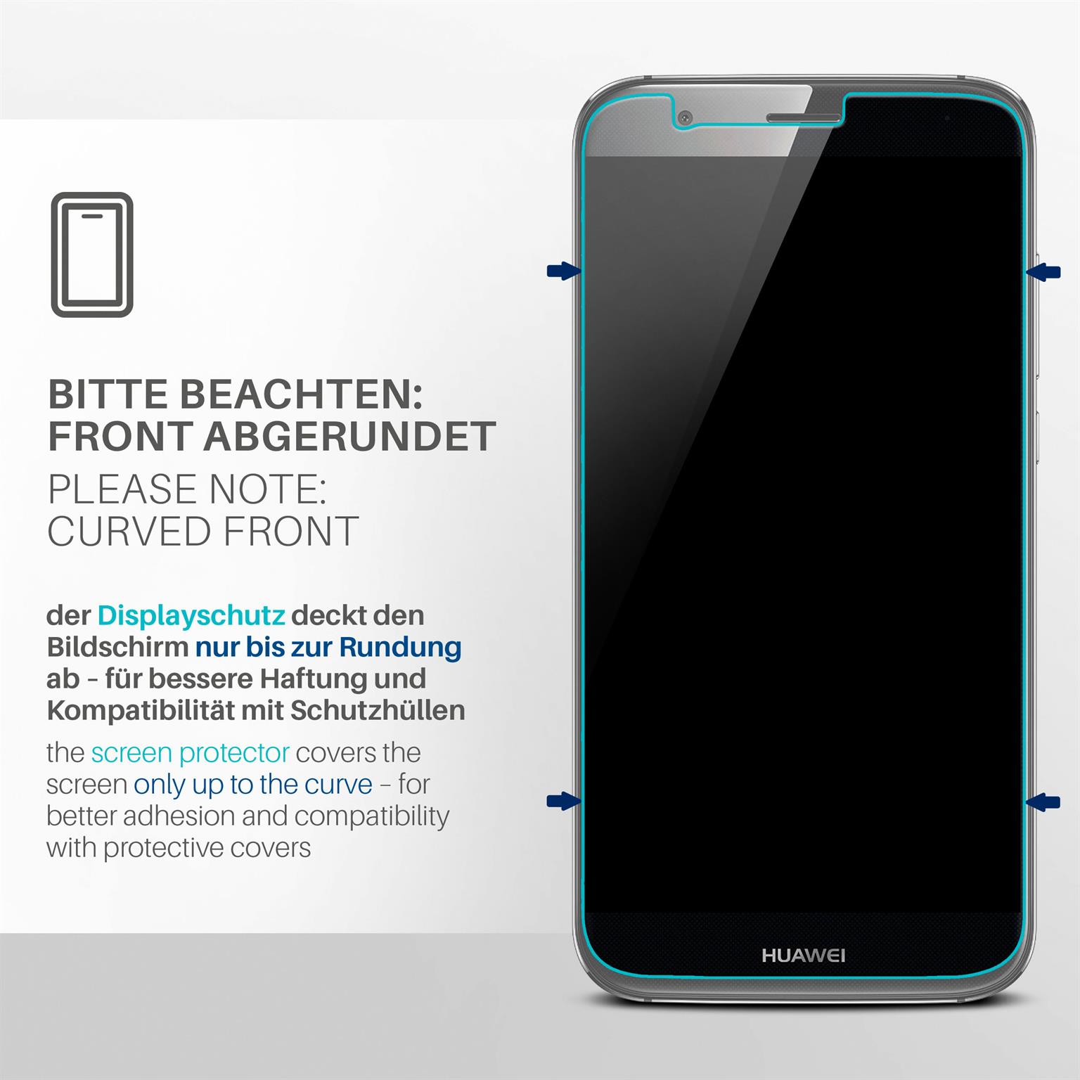 moex FlexProtect Huawei GX8 Schutzfolie Klar – Weiteres Produktbild 2