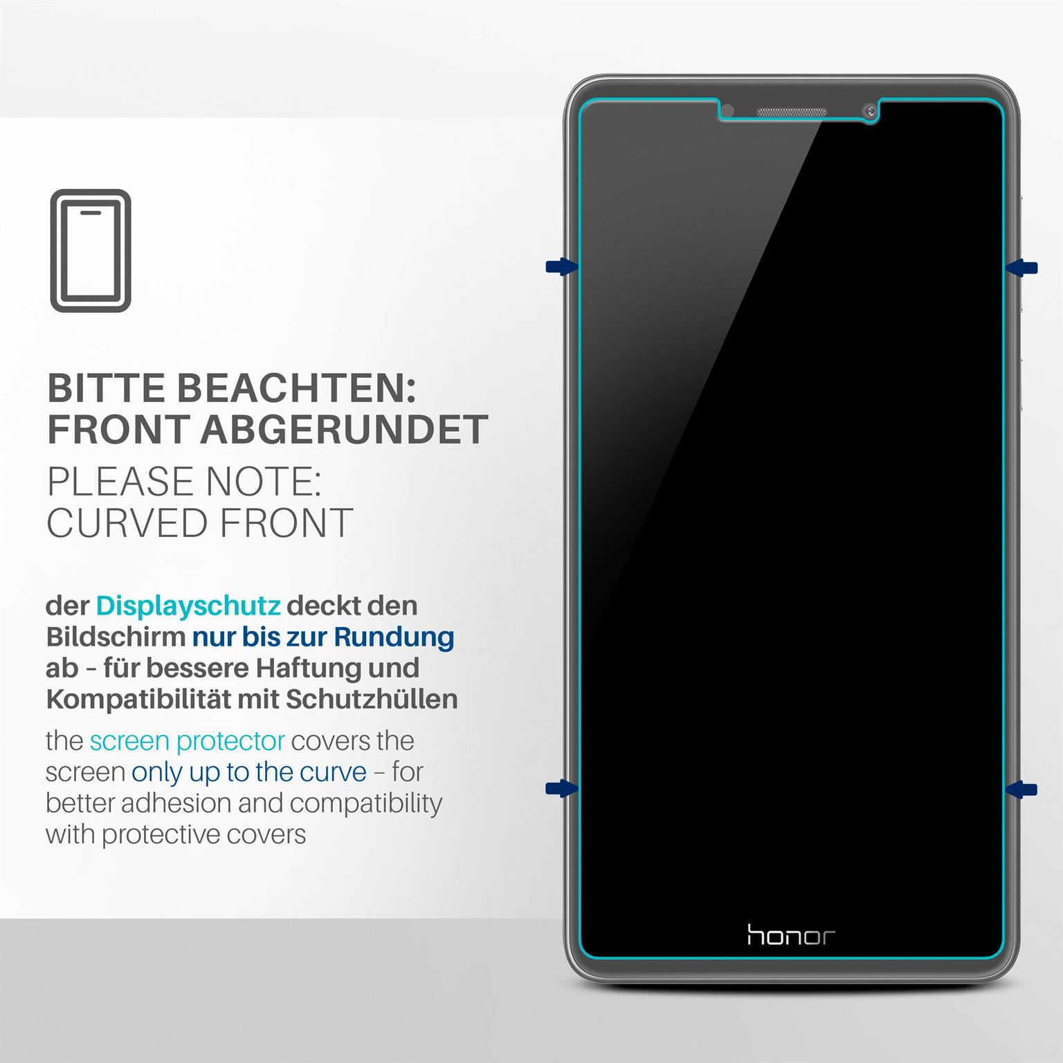 moex FlexProtect Huawei Honor 6X Schutzfolie Klar – Weiteres Produktbild 3
