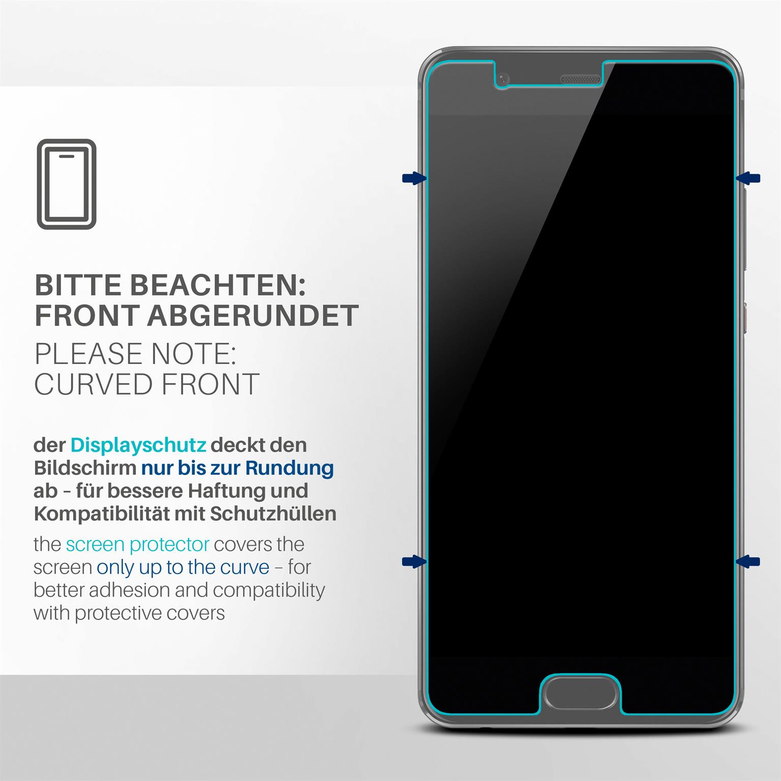 moex FlexProtect Huawei P10 Schutzfolie Klar – Weiteres Produktbild 3