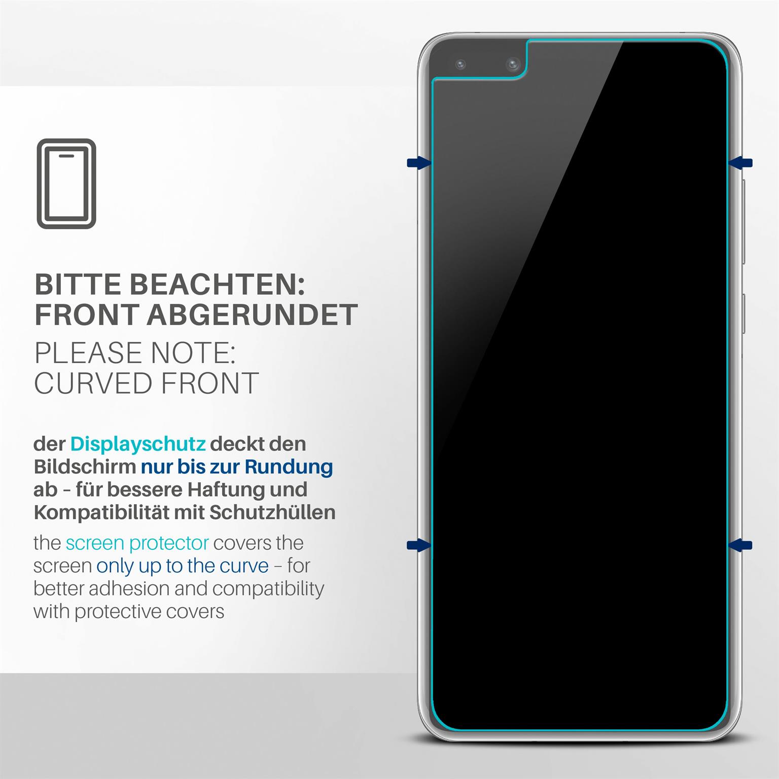 moex FlexProtect Huawei P40 Schutzfolie Klar – Weiteres Produktbild 3
