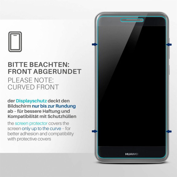 moex FlexProtect Huawei P8 Lite 2017 Schutzfolie Klar – Weiteres Produktbild 3