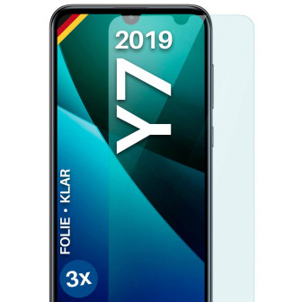 moex FlexProtect Huawei Y7 (2019) Schutzfolie Klar – 3er Set