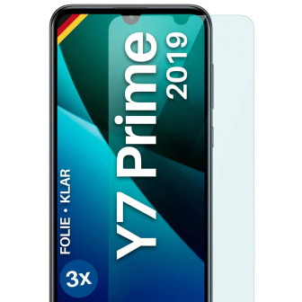 moex FlexProtect Huawei Y7 Prime (2019) Schutzfolie Klar – 3er Set