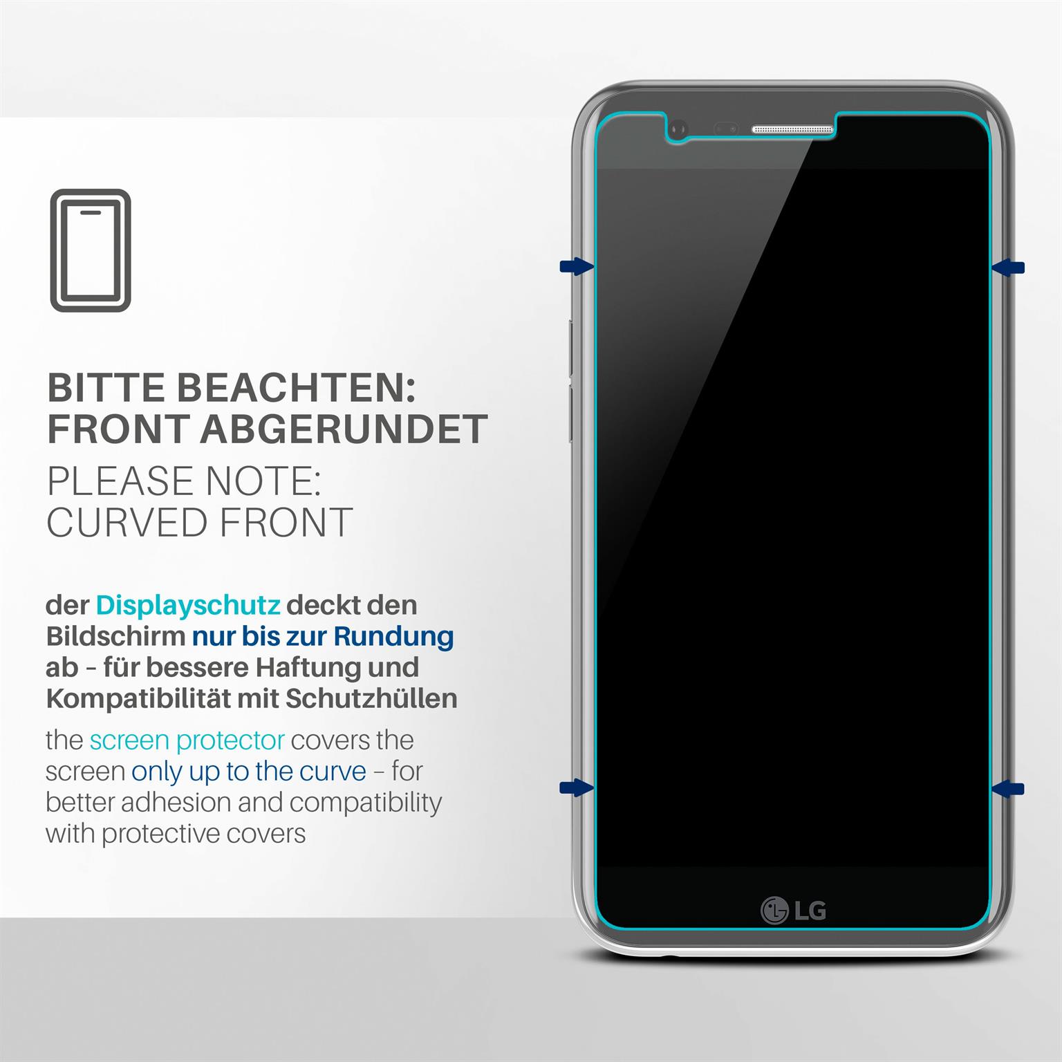 moex FlexProtect LG K10 (2017) Schutzfolie Klar – Weiteres Produktbild 3