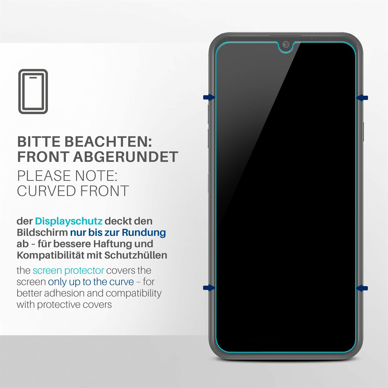 moex FlexProtect LG K40s Schutzfolie Klar – Weiteres Produktbild 2