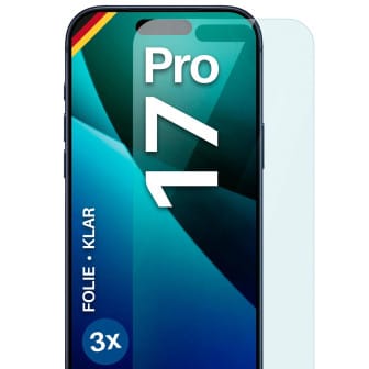moex FlexProtect iPhone 17 Pro Schutzfolie Klar – 3er Set moex FlexProtect iPhone 17 Pro Schutzfolie Klar – 3er Set