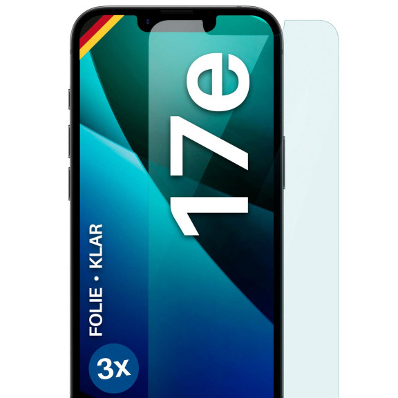 moex FlexProtect iPhone 17e Schutzfolie Klar – Weiteres Produktbild 1