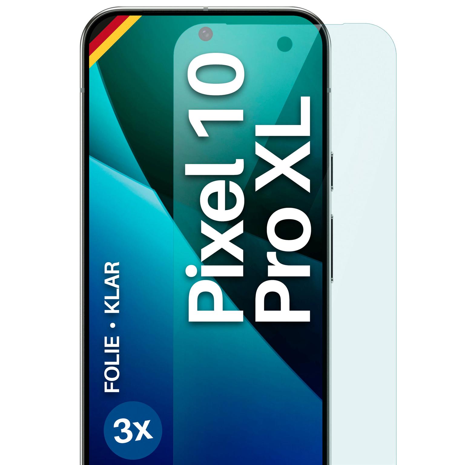 moex FlexProtect Google Pixel 10 Pro XL Schutzfolie Klar – 3er Set