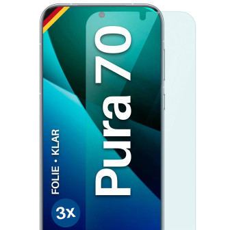 moex moex FlexProtect Huawei Pura 70 Schutzfolie Klar – 3er Set
