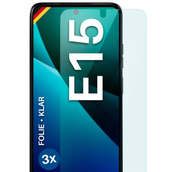 moex FlexProtect Motorola Moto E15 Schutzfolie Klar – 3er Set